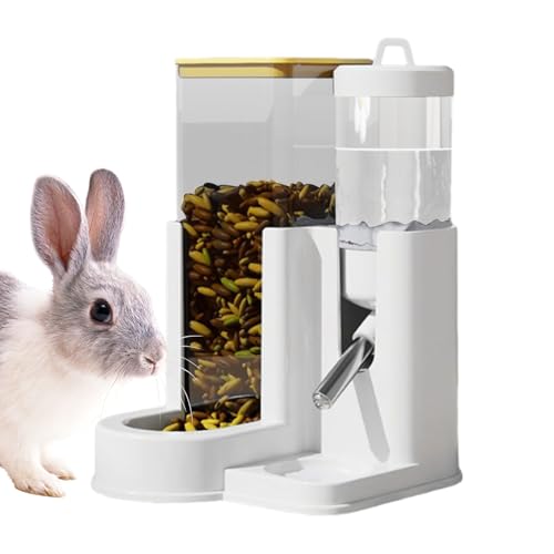 Jlobnyiun Hamster-Futterspender | -Wasserspender – Automatischer Futterspender für Kleintierkäfig Tägliche Bewässerung Häschen Zuhause Indoor Wohnzimmer Reise Schlafzimmer Outdoor Jlobnyiun Hamster-Futterspender | -Wasserspender – Automatischer Futterspender für Kleintierkäfig Tägliche Bewässerung Häschen Zuhause Indoor Wohnzimmer Reise Schlafzimmer Outdoor von Jlobnyiun