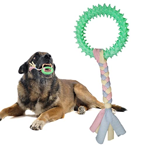 Jlobnyiun Haustier-Kauspielzeug | Quietschendes Hundespielzeug – Quietschende runde Form Haustierspielzeug mit guter Elastizität und Interaktivität für Hunde Zähneknirschen von Jlobnyiun