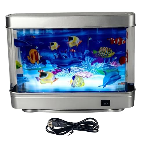 Jlobnyiun Künstliche Aquariumlampe, dekorativ, mit weicher Beleuchtung – realistische Lampe leise für Schlafzimmer, Geburtstag, Baby und Erwachsene Jlobnyiun Künstliche Aquariumlampe, dekorativ, mit weicher Beleuchtung – realistische Lampe leise für Schlafzimmer, Geburtstag, Baby und Erwachsene von Jlobnyiun