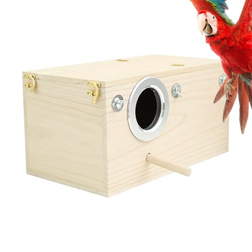 Jlobnyiun Vogelkäfig zum Nisten – Vogelkäfig-Nistplatz | Holzgehäuse für Nymphensittiche, Lovebirds kleine Vögel Lebensräume mit komfortablem Design für sicheres Ausruhen und Brüten Jlobnyiun Vogelkäfig zum Nisten – Vogelkäfig-Nistplatz | Holzgehäuse für Nymphensittiche, Lovebirds kleine Vögel Lebensräume mit komfortablem Design für sicheres Ausruhen und Brüten von Jlobnyiun