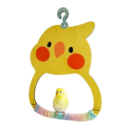 Jlobnyiun Vogelschaukeln für Sittiche | Schaukelspielzeug für Vögel im Käfig – Holzsitzstange, bunter Schnabelschleiftrainer, Lebensraumdekoration für Lovebird, Sittiche, Nymphensittiche Jlobnyiun Vogelschaukeln für Sittiche | Schaukelspielzeug für Vögel im Käfig – Holzsitzstange, bunter Schnabelschleiftrainer, Lebensraumdekoration für Lovebird, Sittiche, Nymphensittiche von Jlobnyiun