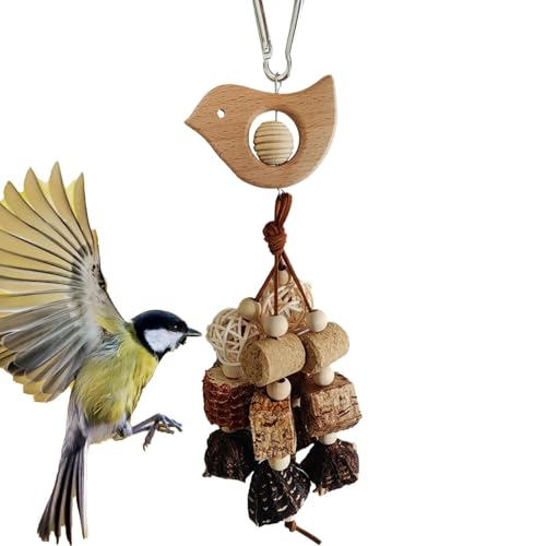 Jlobnyiun Vogelspielzeug aus Holz für Papageien, Kauspielzeug für Vögel, Vogelkäfig-Spielzeug aus Naturholz, Zubehör für Vogelkäfig, für Nymphensittiche Jlobnyiun Vogelspielzeug aus Holz für Papageien, Kauspielzeug für Vögel, Vogelkäfig-Spielzeug aus Naturholz, Zubehör für Vogelkäfig, für Nymphensittiche von Jlobnyiun