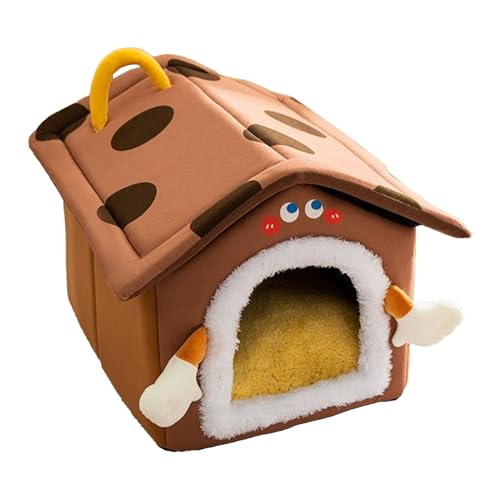 Katzennest für Haustiere - Haustierbetten im halbgeschlossenen Design - Katzennest aus Plüsch, warme Katzenhöhle für Katzen, Hundebetten aus elastischem , Katzenbett aus Plüsch Katzennest für Haustiere - Haustierbetten im halbgeschlossenen Design - Katzennest aus Plüsch, warme Katzenhöhle für Katzen, Hundebetten aus elastischem , Katzenbett aus Plüsch von Jlobnyiun