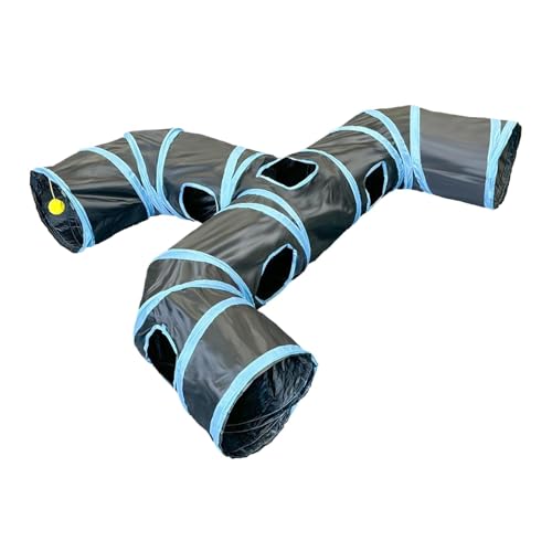 Katzentunnel für Katzen, für den Innenbereich, Katzenspielzeug, Tunnelspielzeug, interaktives Katzenversteck, lustiges Spiel, Katzenversteck im Tunnel, faltbares Spielzeug für Welpen und Katzentunnel für Katzen, für den Innenbereich, Katzenspielzeug, Tunnelspielzeug, interaktives Katzenversteck, lustiges Spiel, Katzenversteck im Tunnel, faltbares Spielzeug für Welpen und von Jlobnyiun
