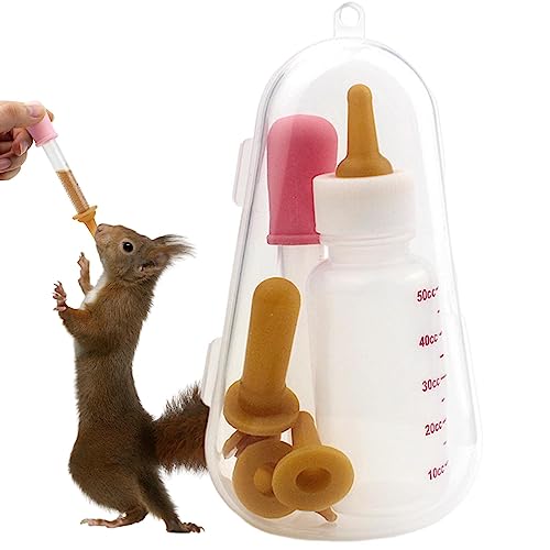 Kitten Feeding Bottles - Kitten Milk Bottle Puppy Nursing Bottle - Food Grade Feeding Bottle Set with Dropper, Kitten Supplies for Small Animals, Rabbits von Jlobnyiun