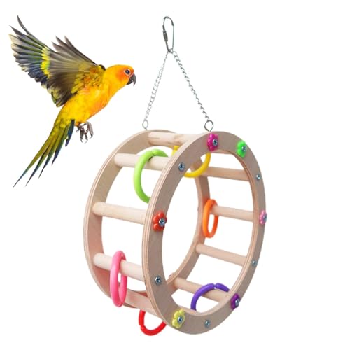 Papageienspielzeug - Vogelspielspielzeug, Vogelsitzstangen, Sittiche, Vogelkäfig-Sitzstangen mit Kauspielzeug, Papageienkäfig-Zubehör und Spielspielzeug, Vogel-Kauspielzeug, Sittich-Sitzstange, von Jlobnyiun