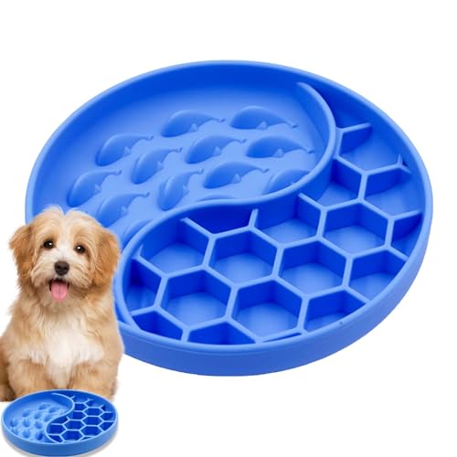 Joberio Hunde-Puzzle-Napf, Slow-Feeder-Hundenäpfe | Puzzle Design Hunde-Langsamleckpad für Käfig | Futternapf gegen Langeweile, Vorbeugung von Erstickungsgefahr und gesunde Ernährung, Haustiertraining von Joberio