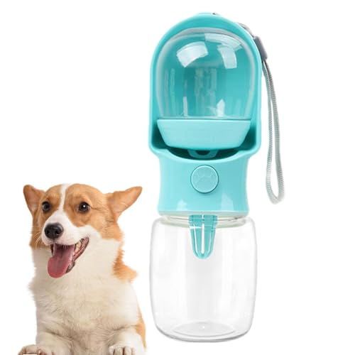 Tragbare Hundewasserflasche – 320 ml Hunde-Reisewasserflasche Mit Futterbehälter | Auslaufsicherer Tragbarer Welpenwasserspender | Wasserflasche Für Katzen Und Hunde Für Reisen, Spaziergänge Im Freien von Joberio