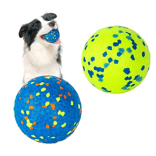 Hundespielzeug, unzerstörbare Hundespielzeuge, hohe Sprungkraft, langlebig, solide, interaktiver Ball, widerstandsfähiges Zahntraining, Hundespielzeug für kleine, mittelgroße und große Hunde, Welpen, von Jodsen