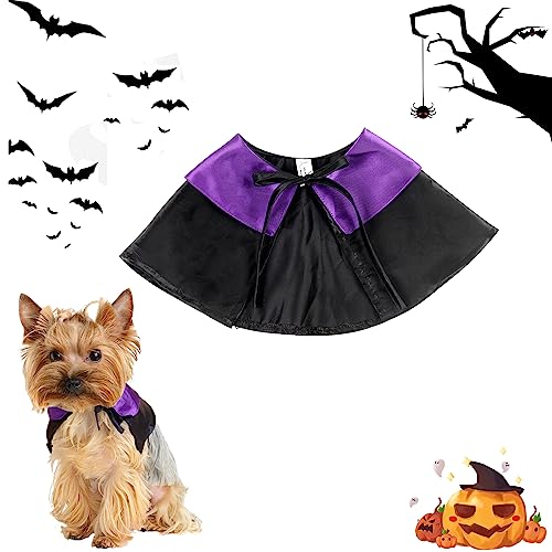 Halloween-Haustierkostüme, Hundekostüm, Umhang, Katzen-Vampir-Cape, Haustier-Zauberer, Kleidung, Outfits, Halloween-Party, Cosplay für kleine, mittelgroße Hündchen, Kätzchen, Katzen(Zauberer) von Jodsen