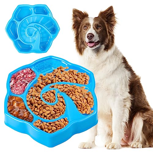 Jognee Anti schling Napf Hund,Dog Slow Feeder Bowl Antischlingnapf Hunde,Hundenapf Kleine Hunde Anti Schling Napf Katzen für Mittelgrosse und Grosse Haustiere von Jognee