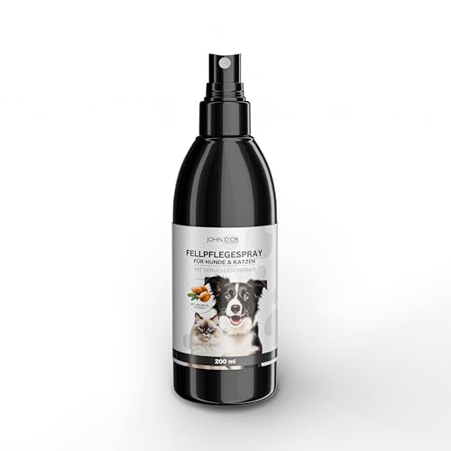 John D'or Fellpflege Spray für Hunde: Sorgt für glänzendes Fell & neutralisiert Gerüche. Mit Arganöl, Jojobaöl & Vitaminen. Kein Auswaschen nötig. von John D'or