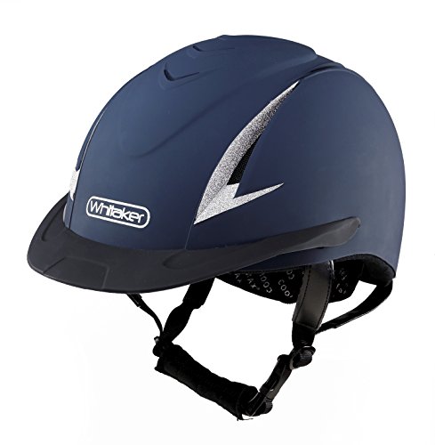 John Whitaker Unisex Wht1535 Whitaker NRG Helm Navy/Silber, durchsichtig, 52-56 cm von John Whitaker