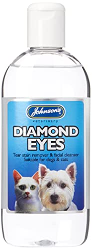 Johnson's Veterinary Products 20362/3385 Johnsons Diamant Augen Träne Fleckenentferner für Hund Katze Welpe Kätzchen Pflege - 250ml von Johnson's