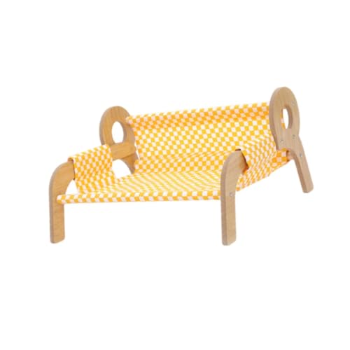 jojomis Erhöhtes Katzenbett, Holz-Hängematte, Haustiersofa, waschbar und abnehmbar, robuste Möbel für Indoor-Katzen, Hunde und Kleintiere jojomis Erhöhtes Katzenbett, Holz-Hängematte, Haustiersofa, waschbar und abnehmbar, robuste Möbel für Indoor-Katzen, Hunde und Kleintiere von Jojomis