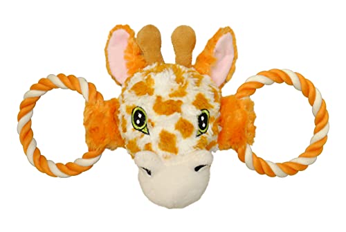 Jolly Pets Jolly Tug-a-Mal Hundespielzeug, Giraffe, zum Ziehen / Quietschen, Größe XL von Jolly Pets