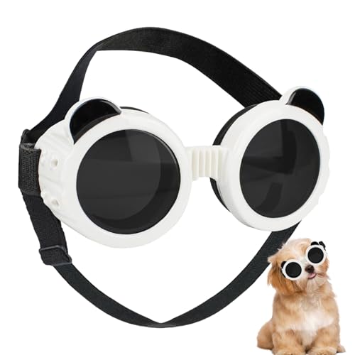 Jomewory Haustierbrille Augenbekleidung, UV-Schutz-Sonnenbrille für Hunde, Winddicht und UV-Schutz, für mittelgroße und kleine Hunde von Jomewory