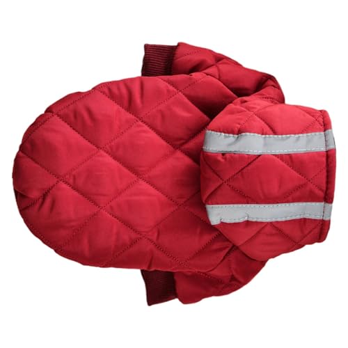 Jomewory Warmer Haustiermantel, Winterjacke für Hunde | Verstellbarer, verdickter Hundemantel,wasserdichte, warme Hundeweste mit reflektierenden Streifen für kaltes Winterwetter von Jomewory