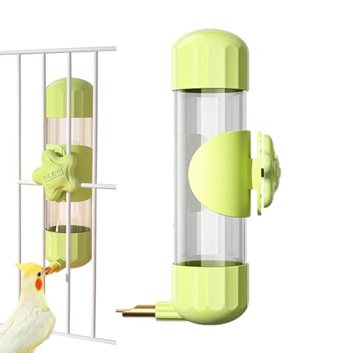 Vogelwassertränke | 200 ml automatischer Vogelwasserspender für Käfig | Transparenter automatischer Nymphensittich-Wasserspender mit Zündstift-Design von Jomewory