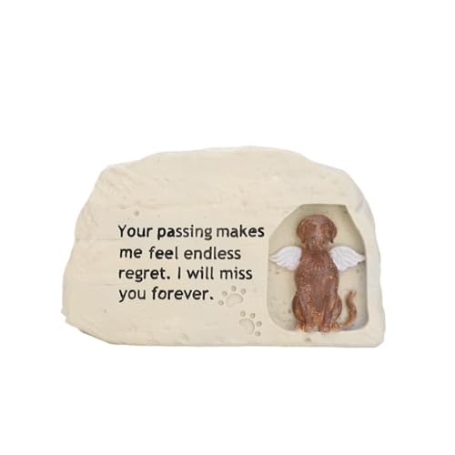 Jonesangle Resin Pet Urn, Animal Souvenir, Coffin Box, Cremation Urn,Souvenirs for Dogs or Cats(Dog) von Jonesangle