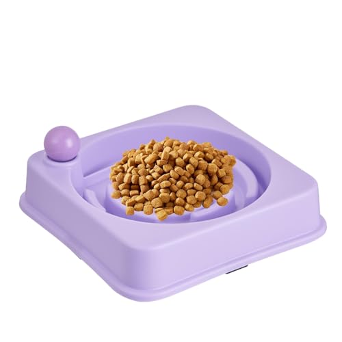 Hundefutternapf Slow Feed,Langsam fressende Hundenapf - Hochfester Slow Feeder Katzennapf Slow Feeder für Hunde - Slow Feeder-Napf für Welpen, kompakter Slow Feeder für Katzen für Heimtierhandlungen von Jongyumo