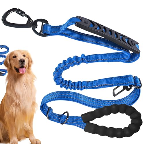 Hundeleine für Große und Mittelgroße, Verstellbare Hundeleine mit Weich Gepolsterter Griff, Langlebige Dämpfung Starke Hundeleine Beißfeste Trainingsleine Hundeleine für Große und Mittelgroße, Verstellbare Hundeleine mit Weich Gepolsterter Griff, Langlebige Dämpfung Starke Hundeleine Beißfeste Trainingsleine von Jongyumo