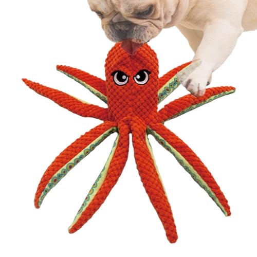 Jongyumo Quietschendes Hundespielzeug, Robustes Langlebiges Hundespielzeug, Interaktives Plüschiger Kauspielzeug mit Quietschfunktion & Futterversteck für Hunde/Katzen, Ananas Samt Stoff (33cm) von Jongyumo