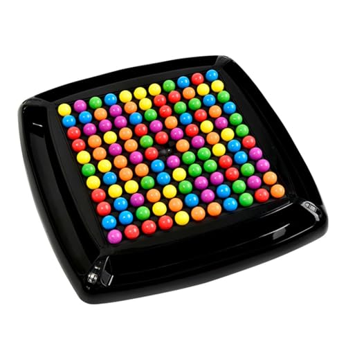 Jongyumo Rainbow Bead Spiel, Rainbow Ball Brettspiel, Klassische Brettspiele Farblich, Brettspielspielzeug Für Kinder Farberkennung, Interaktives Multiplayer Spiel, Einfach Und Leicht Zu Bedienen von Jongyumo