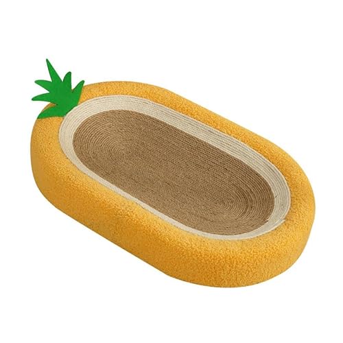 Jopwkuin Kratzunterlage für Katzen, Oval, Ananas-Kratzer, Weich, Einfach zu Bedienen, Langlebig, Integriertes Design für Zuhause von Jopwkuin