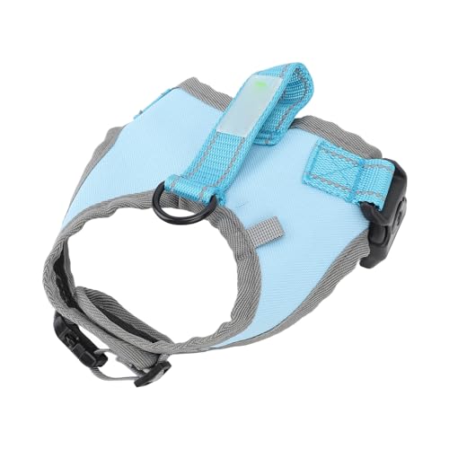 Welpenhalsband, Leicht zu Kontrollierende Hundeweste für Mittelgroße Hunde mit Verstellbarem, Reflektierendem Halsband (Blauer See) von Jopwkuin
