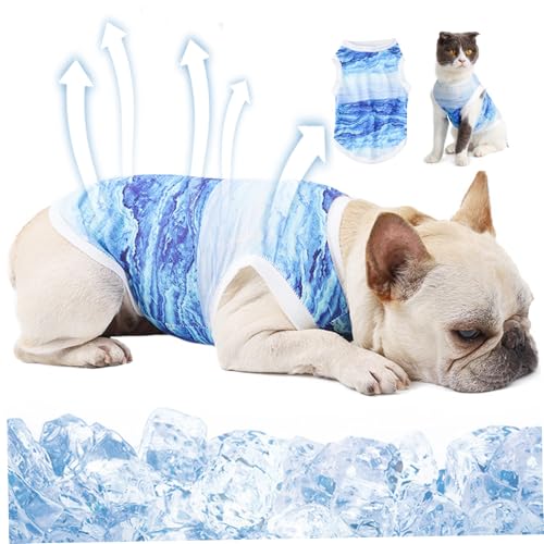 Hundekleidung Kühlweste für Hunde Kühljacke für Hunde atmungsaktiver Kühlmantel für Hunde sonnenfeste Haustierkleidung für kleine Haustiere Outdoor Wandertraining S von Jorzer