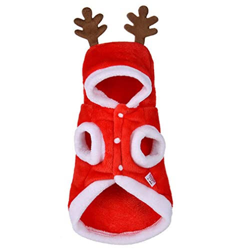 Jorzer Weihnachtstierkleidung Hund Kostüm Weihnachten Hirsch Kopfbedeckung für Haustierkatze Accessoires (en) Haustierbedarf von Jorzer