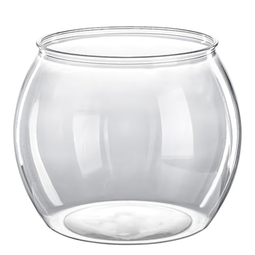 Plastikfischschalen 6.3 '' Dia Clear Goldfish Bowl Bruchfische Fischschalen Vase kleines Aquarium für hydroponische Pflanzer Terrarium Schüssel Büro Tischdekoration von Jorzer