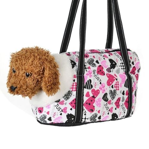 Joselin Pet-Small-Dogs-Carrier-Tasche Hund Rucksack Welpen Haustier Katze Schultertaschen für Outdoor-Reisen für Haustier, Einfach zu Verwenden und Langlebig von Joselin