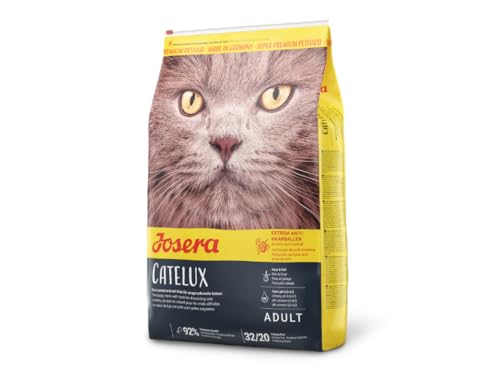 Josera Katzenfutter – 4,25 kg – Catelux-Rezept – Tierfutter für Erwachsene – fördert Fell und Haut – Gastrointestinale Hilfe – Geflügel und Kartoffel von Josera