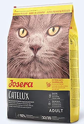 Josera Katzenfutter – 4,25 kg – Catelux-Rezept – Tierfutter für Erwachsene – fördert Fell und Haut – Gastrointestinale Hilfe – Geflügel und Kartoffel von Josera