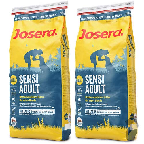 2 x 12,5 kg Josera SensiAdult Ente & Lachs Sensi Adult Sparpaket - Hundefutter - Trockenfutter von Josera