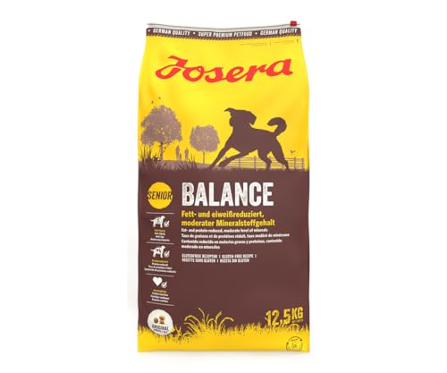 JOSERA Balance (1 x 12,5 kg) | fett-und eiweißreduziertes Hundefutter für Senioren | glutenfrei | Super Premium Trockenfutter für ältere Hunde | 1er Pack von Josera