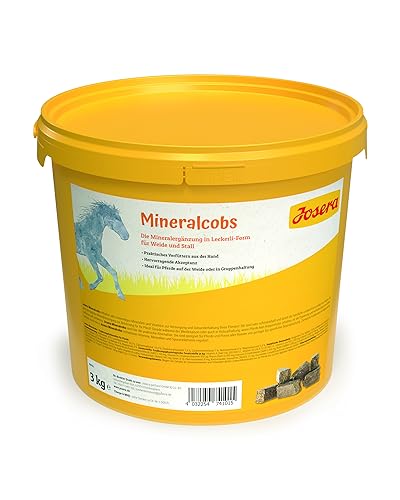 JOSERA Mineralcobs (5 x 3 kg) | Pferd | Premium Pferdefutter für alle Rassen in jeder Lebensphase | Mineralergänzung in Leckerli-Form für Weide und Stall | getreidefrei | 5er Pack von Josera