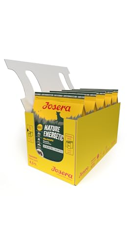 JOSERA Nature Energetic (5 x 900 g) | Adult | Premium Trockenfutter für ausgewachsene & sportliche Hunde | Geflügel & Erbsen & Süßkartoffel - ohne Kartoffel | getreidefrei | Hundefutter | 5er Pack von Josera