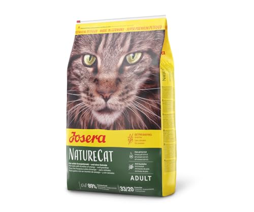 JOSERA NatureCat (1 x 2 kg) | Adult | Premium Trockenfutter für ausgewachsene Katzen | Lachs & Geflügel | erlesene Kräuter & gesunde Früchte | getreidefrei | Katzenfutter | 1er Pack von Josera