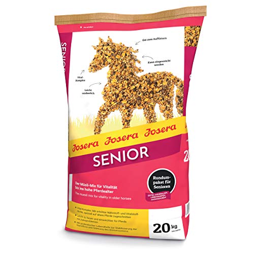 JOSERA Senior (1 x 20 kg) | PFERD SENIOR | Premium Pferdefutter für ältere Pferde | leicht verdaulich & gut zu kauen | ideal zum Auffüttern | mit Vital-Komplex | 1er Pack von Josera