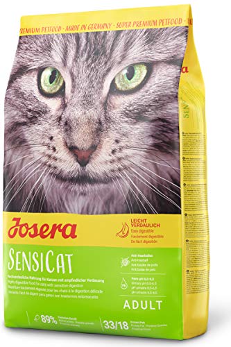 JOSERA SensiCat (1 x 400 g) | Adult | Premium Trockenfutter für ausgewachsene empfindliche Katzen | Geflügel & Reis | extra verträgliche Rezeptur | weizenfrei | Katzenfutter | 1er Pack von Josera