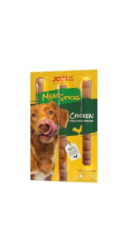 JosiDog Meat Sticks Chicken (20 x 3 Stück) | Adult | Premium Hundesnack für ausgewachsene Hunde | Huhn | Kaustangen mit viel Fleisch | zuckerfrei | getreidefrei | Powered by JOSERA | 60er Pack von JosiDog