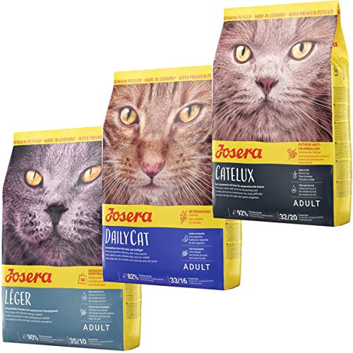 Josera Die Gourmetvariation für die Katze: je 2 kg Léger, DailyCat & Catelux von Josera