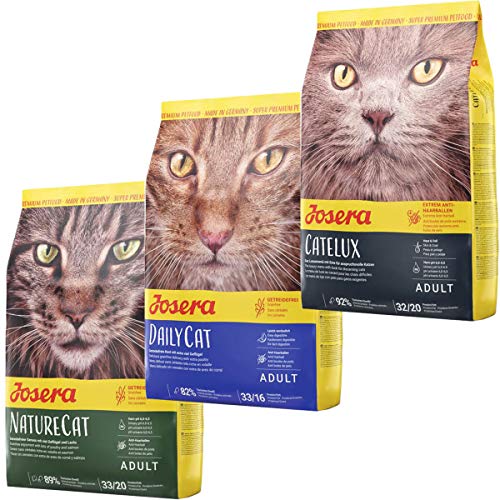 Josera Die Gourmetvariation für die Katze: je 2 kg NatureCat, DailyCat & Catelux von Josera