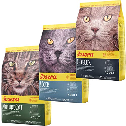 Josera Die Gourmetvariation für die Katze: je 2 kg NatureCat, Léger & Catelux von Josera