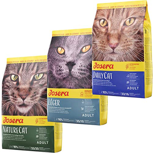 Josera Die Gourmetvariation für die Katze: je 2 kg NatureCat, Léger & DailyCat von Josera