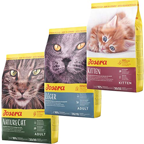 Josera Die Gourmetvariation für die Katze: je 2 kg NatureCat, Léger & Kitten von Josera