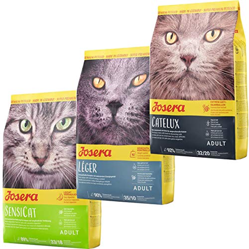 Josera Die Gourmetvariation für die Katze: je 2 kg SensiCat, Léger & Catelux von Josera